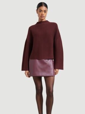 MODERN CITIZEN LOU LOU SWING RIBBED SWEATER MEDIUM